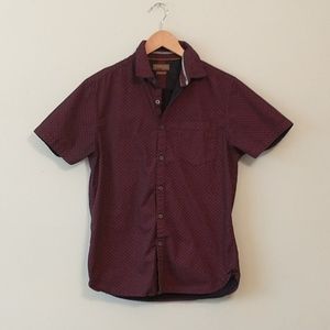 Denim & Flower Short Sleeved Button Down Shirt